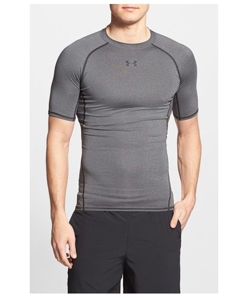 UNDER ARMOUR（アンダーアーマー）の「Under Armour HeatGear® Compression T-Shirt（Tシャツ/カットソー・メンズ・White/ Graphite/Carbon Heather/ Black/Black/ Steel・Regular Large/Regular Small/Regular X-Large/Regular XX-Large/Regular Medium/Regular XXX-Large）」の3枚目の写真