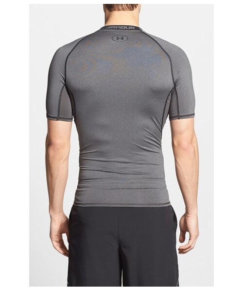 UNDER ARMOUR（アンダーアーマー）の「Under Armour HeatGear® Compression T-Shirt（Tシャツ/カットソー・メンズ・White/ Graphite/Carbon Heather/ Black/Black/ Steel・Regular Large/Regular Small/Regular X-Large/Regular XX-Large/Regular Medium/Regular XXX-Large）」の2枚目の写真