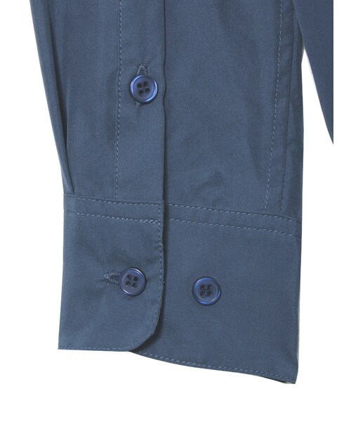 BORNY（ボルニー）の「シルクブロガーシャツ（トップス・レディース・ホワイト/ネイビー・F）」の12枚目の写真