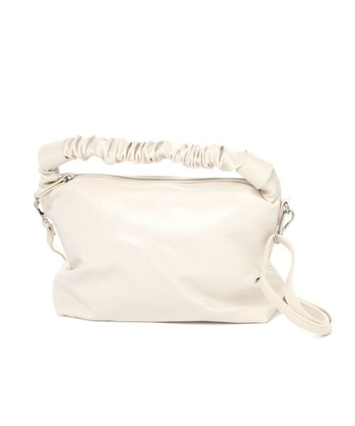 ALAND（エーランド）の「3.3 Field Trip／ギャザー2WAYBAG（バッグ・レディース・OTH(01)/ブラック(19)/アイボリー(52)・ONE SIZE）」の3枚目の写真