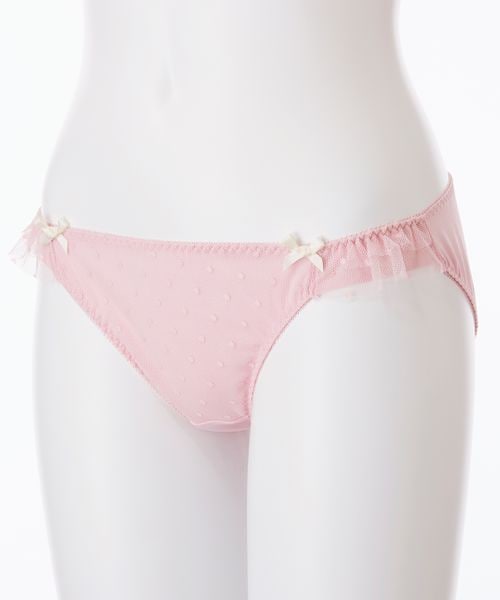 【PEACH JOHN】ハートチュールノンワイヤーブラセットベージュ&ブラック PEACH JOHN（ピーチジョン）の「ハートチュールノンワイヤーブラ