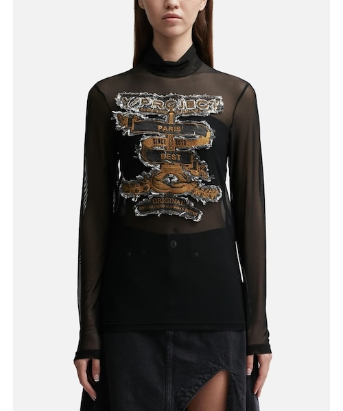 Paris Best Patch Mesh T-shirt