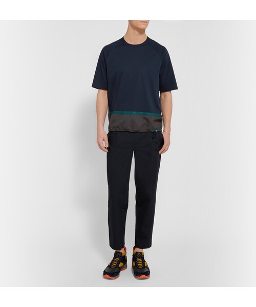 kolor（カラー）の「Kolor Drawstring Cotton T-Shirt（Tシャツ/カットソー・メンズ・Blue・3/1/2/4）」の6枚目の写真