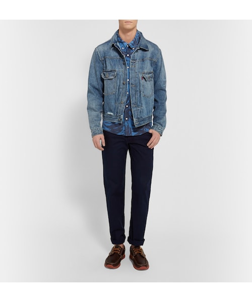 REMI RELIEF(レミレリーフ)の「Remi Relief Button-Down Collar Printed Cotton-Voile Shirt(シャツ/ブラウス・メンズ・Blue・L/M/XL/S/XXL)」の5枚目の写真