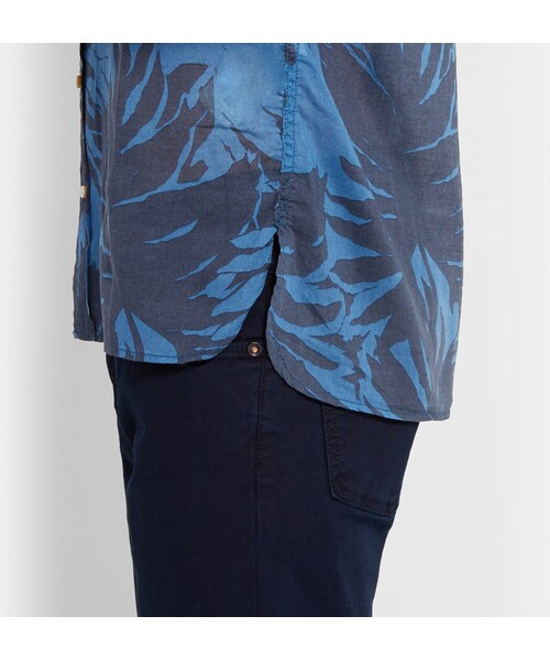 REMI RELIEF(レミレリーフ)の「Remi Relief Button-Down Collar Printed Cotton-Voile Shirt(シャツ/ブラウス・メンズ・Blue・L/M/XL/S/XXL)」の6枚目の写真