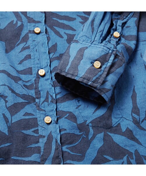 REMI RELIEF(レミレリーフ)の「Remi Relief Button-Down Collar Printed Cotton-Voile Shirt(シャツ/ブラウス・メンズ・Blue・L/M/XL/S/XXL)」の3枚目の写真