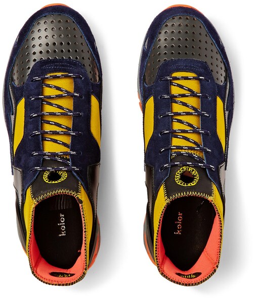 kolor（カラー）の「Kolor Leather, Neoprene and Mesh Sneakers（スニーカー・メンズ・Blue・EU 40 (US 7)/EU 41 (US 8)/EU 43 (US 10)）」の4枚目の写真