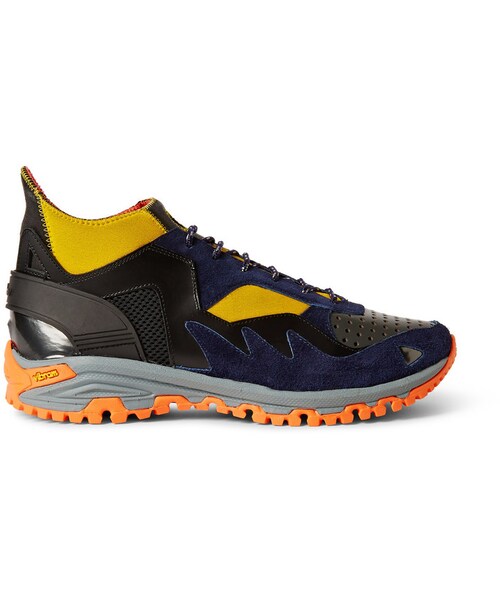 kolor（カラー）の「Kolor Leather, Neoprene and Mesh Sneakers（スニーカー・メンズ・Blue・EU 40 (US 7)/EU 41 (US 8)/EU 43 (US 10)）」の2枚目の写真