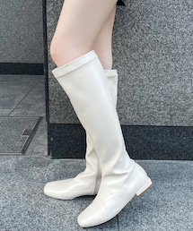 one after another NICE CLAUP | フラットソールロングブーツ(その他シューズ)
