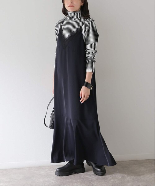 relume レース　キャミワンピース ブラック JOURNAL STANDARD relume（ジャーナルスタンダード レリューム）の
