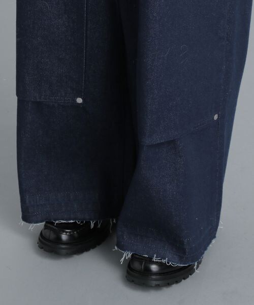 HARE（ハレ）の「ワイドダブルニーデニムパンツ（パンツ・メンズ・ブラック09/ブルー86・S/M）」の13枚目の写真