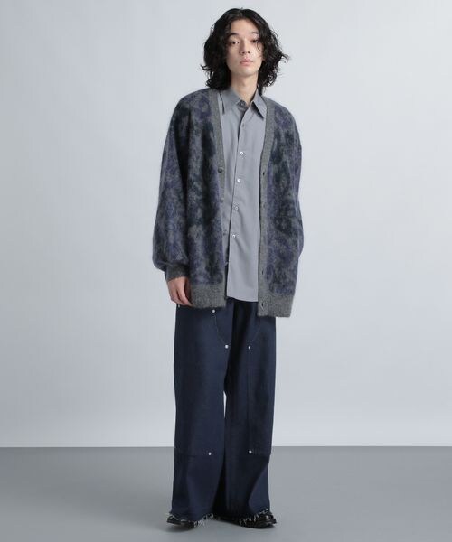 HARE（ハレ）の「ワイドダブルニーデニムパンツ（パンツ・メンズ・ブラック09/ブルー86・S/M）」の6枚目の写真