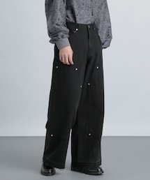 HARE | ワイドダブルニーデニムパンツ(パンツ)