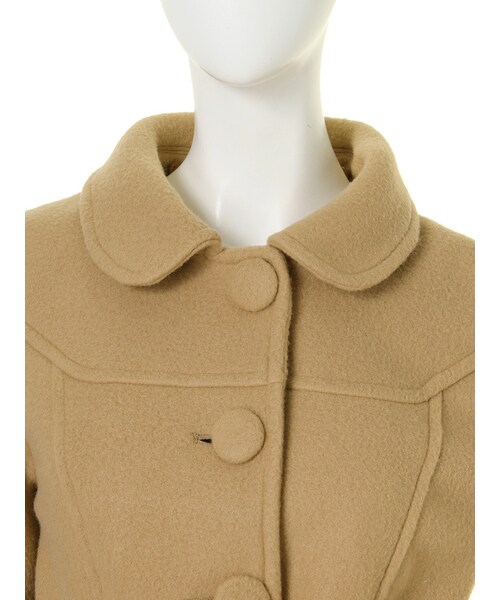 dazzlin（ダズリン）の「【W】襟ファー付きウエストリボンガーリーコート（ジャケット/アウター・レディース・オフホワイト/グレー/ベージュ・S/M）」の10枚目の写真