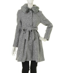 dazzlin | 【W】襟ファー付きウエストリボンガーリーコート(ジャケット/アウター)