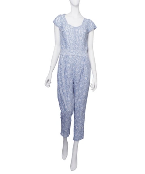 dazzlin（ダズリン）の「【W】レースバックシャンオールインワン（オールインワン・サロペット・レディース・アイボリー/ブラック/ブルー・S/M）」の3枚目の写真