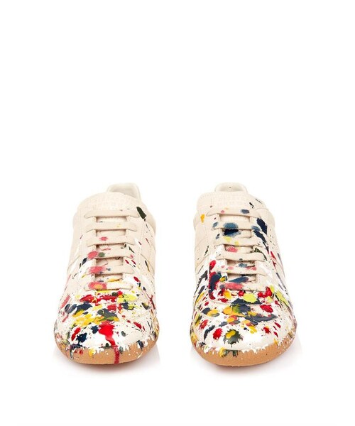 Maison Margiela(メゾンマルジェラ)の「Maison Martin Margiela Paint-splatter leather low-top trainers(スニーカー・レディース・other・36 EU/IT/39.5 EU/IT/40 EU/IT/36.5 EU/IT/35.5 EU/IT/39 EU/IT/38.5 EU/IT/40.5 EU/IT/41 EU/IT)」の3枚目の写真