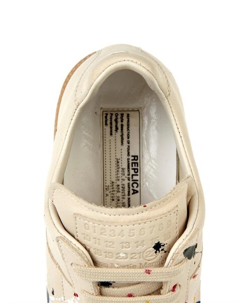 Maison Margiela(メゾンマルジェラ)の「Maison Martin Margiela Paint-splatter leather low-top trainers(スニーカー・レディース・other・36 EU/IT/39.5 EU/IT/40 EU/IT/36.5 EU/IT/35.5 EU/IT/39 EU/IT/38.5 EU/IT/40.5 EU/IT/41 EU/IT)」の4枚目の写真