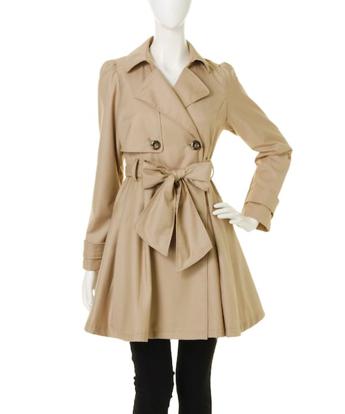 丸襟ビッグリボントレンチコート 丸襟ﾋﾞｯｸﾞﾘﾎﾞﾝﾄﾚﾝﾁｺｰﾄを使った人気ファッションコーディネート - WEAR