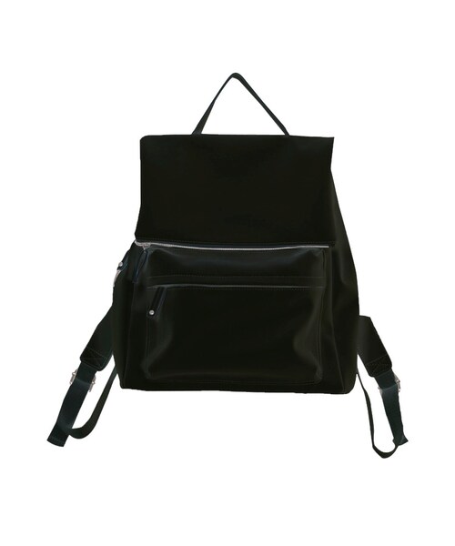 dazzlin（ダズリン）の「【goods】FOLDレザーリュック（バッグ・レディース・ホワイト/ブラック・F）」の2枚目の写真