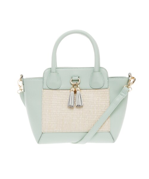 dazzlin（ダズリン）の「【goods】コンビＢＡＧｔｏＴｏｗｎ（バッグ・レディース・オフホワイト/ピンク/グリーン・F）」の13枚目の写真