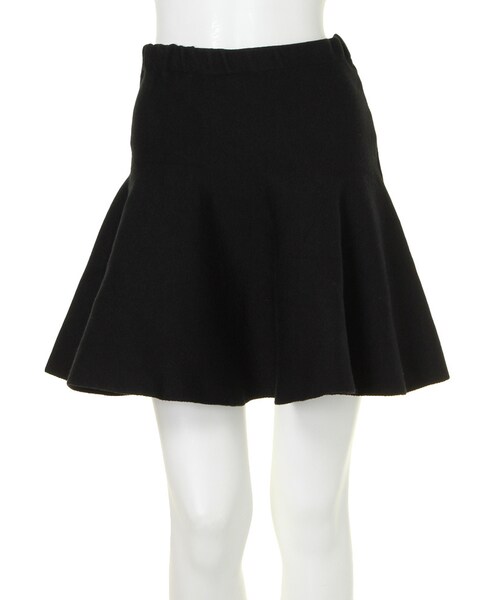 dazzlin（ダズリン）の「【dazzlin】ニットフレアスカート（スカート・レディース・ホワイト/グレー/ブラック/ボルドー・F）」の2枚目の写真