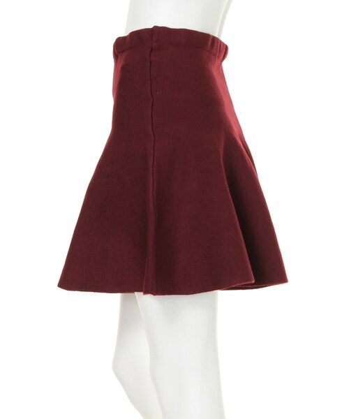 dazzlin（ダズリン）の「【dazzlin】ニットフレアスカート（スカート・レディース・ホワイト/グレー/ブラック/ボルドー・F）」の7枚目の写真