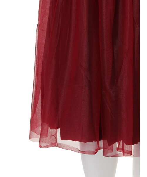 dazzlin（ダズリン）の「【dazzlin】チュールフレアスカート（スカート・レディース・オフホワイト/グレー/ボルドー/ネイビー・F）」の10枚目の写真