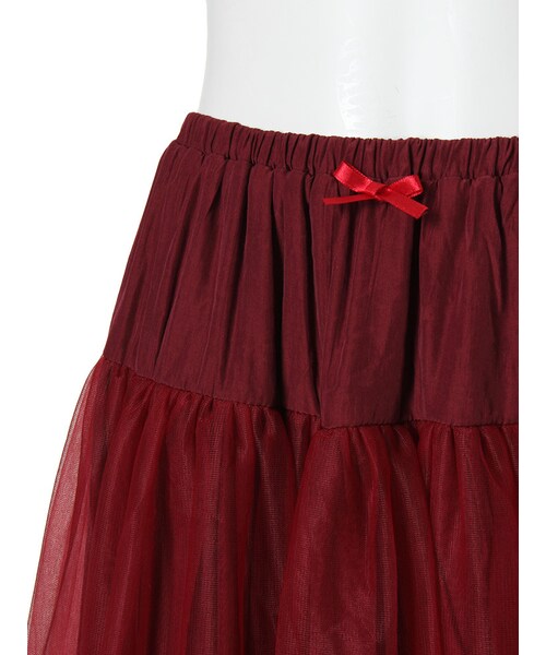 dazzlin（ダズリン）の「【dazzlin】チュールフレアスカート（スカート・レディース・オフホワイト/グレー/ボルドー/ネイビー・F）」の8枚目の写真