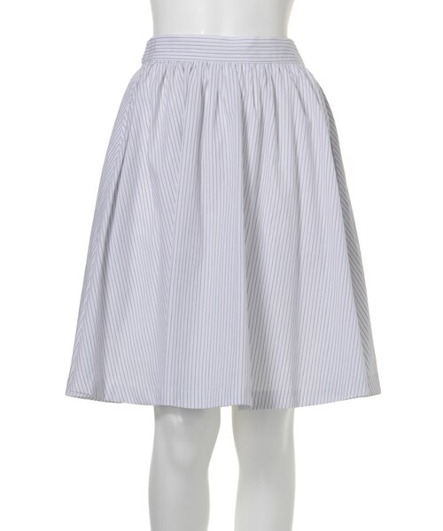 dazzlin（ダズリン）の「【R】コットンロングフレアスカート（スカート・レディース・ホワイト/イエロー/ネイビー/パープル/ミックス・F）」の5枚目の写真