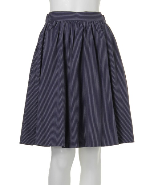 dazzlin（ダズリン）の「【R】コットンロングフレアスカート（スカート・レディース・ホワイト/イエロー/ネイビー/パープル/ミックス・F）」の4枚目の写真