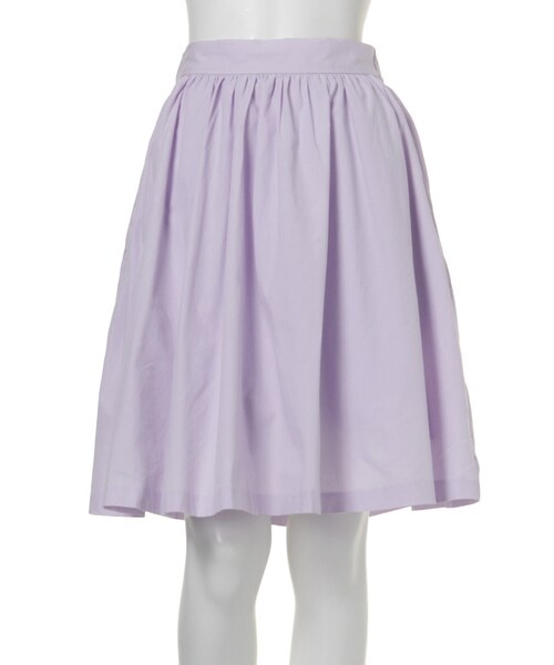dazzlin（ダズリン）の「【R】コットンロングフレアスカート（スカート・レディース・ホワイト/イエロー/ネイビー/パープル/ミックス・F）」の2枚目の写真