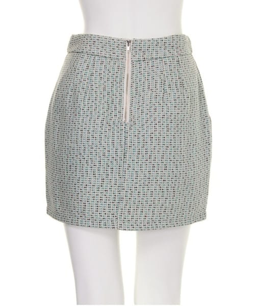 dazzlin（ダズリン）の「【W】ツイードタイトコクーンミニスカート（スカート・レディース・ピンク/ミントグリーン/ブルー・S/M）」の6枚目の写真