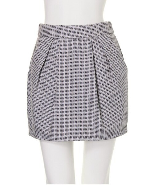 dazzlin（ダズリン）の「【W】ツイードタイトコクーンミニスカート（スカート・レディース・ピンク/ミントグリーン/ブルー・S/M）」の2枚目の写真