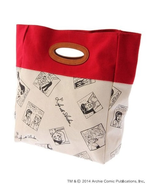 dazzlin（ダズリン）の「【goods】Archieコラボキャンバスバッグ（バッグ・レディース・レッド/ネイビー/ベージュ・F）」の2枚目の写真