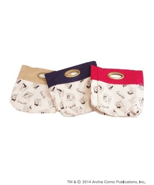 dazzlin（ダズリン）の「【goods】Archieコラボキャンバスバッグ（バッグ・レディース・レッド/ネイビー/ベージュ・F）」の4枚目の写真