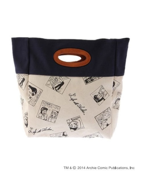 dazzlin（ダズリン）の「【goods】Archieコラボキャンバスバッグ（バッグ・レディース・レッド/ネイビー/ベージュ・F）」の5枚目の写真