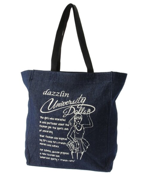 dazzlin（ダズリン）の「【goods】UDトートバッグ（バッグ・レディース・ブラック/ブルー）」の3枚目の写真