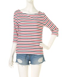 dazzlin | 【W】マルチボーダー七分袖TOPS(トップス)