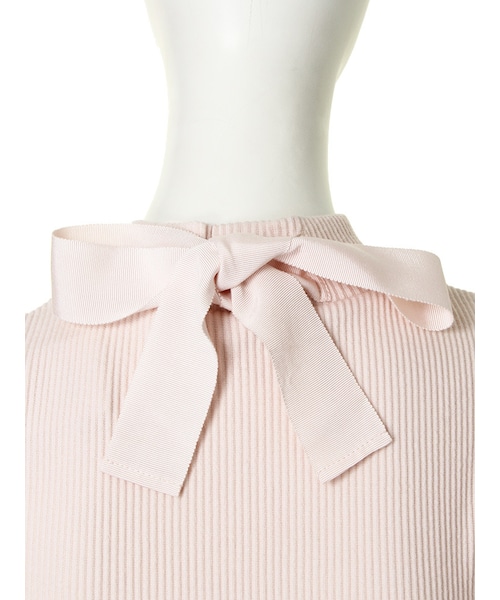 dazzlin（ダズリン）の「【W】バックリボンタートルトップス（トップス・レディース・オフホワイト/グレー/ピンク/ブルー・F）」の12枚目の写真