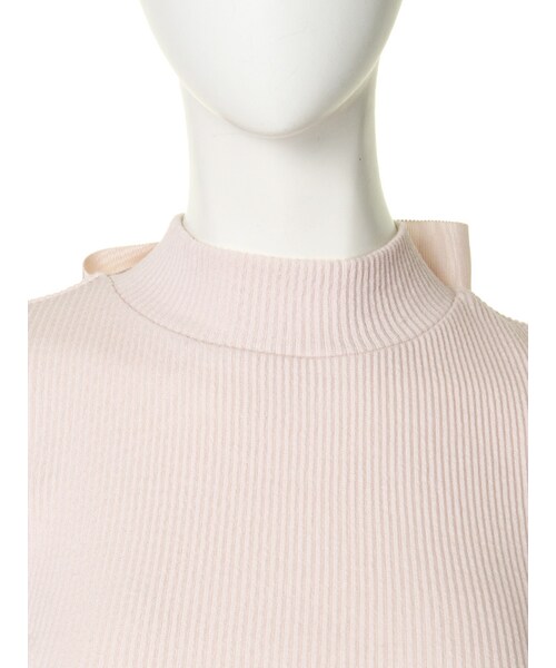 dazzlin（ダズリン）の「【W】バックリボンタートルトップス（トップス・レディース・オフホワイト/グレー/ピンク/ブルー・F）」の9枚目の写真