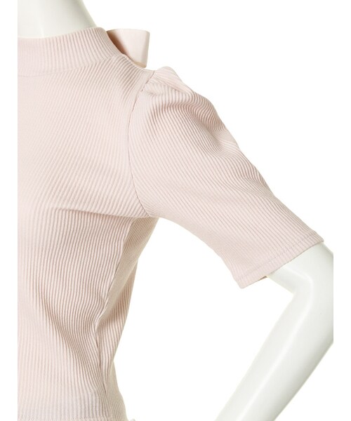 dazzlin（ダズリン）の「【W】バックリボンタートルトップス（トップス・レディース・オフホワイト/グレー/ピンク/ブルー・F）」の10枚目の写真