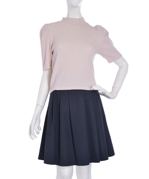 dazzlin（ダズリン）の「【W】バックリボンタートルトップス（トップス・レディース・オフホワイト/グレー/ピンク/ブルー・F）」の4枚目の写真