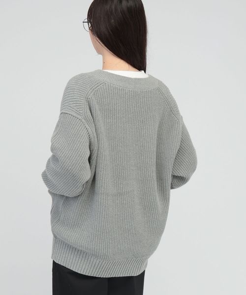 saloon（サルーン）の「畦編みポケットニットカーデ（）」 - WEAR