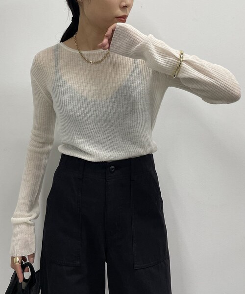 新品★ LOUNGEDRESS(ラウンジドレス) ウールクルーネックニット FURウールスキッパーニット | LOUNGEDRESS(ラウンジドレス