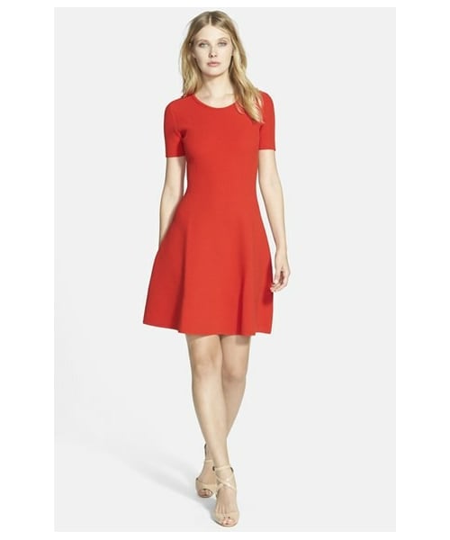 Hugo Boss ヒューゴボス の Boss Hugo Boss Boss Fleala Knit Fit Flare Dress ワンピース Wear