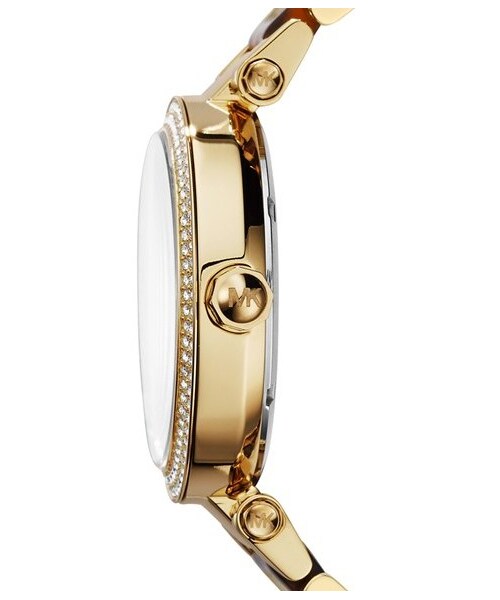 MICHAEL KORS（マイケルコース）の「MICHAEL Michael Kors Michael Kors 'Parker' Logo Dial Bracelet Watch, 39mm（アナログ腕時計・レディース・Gold/ Tortoise）」の4枚目の写真