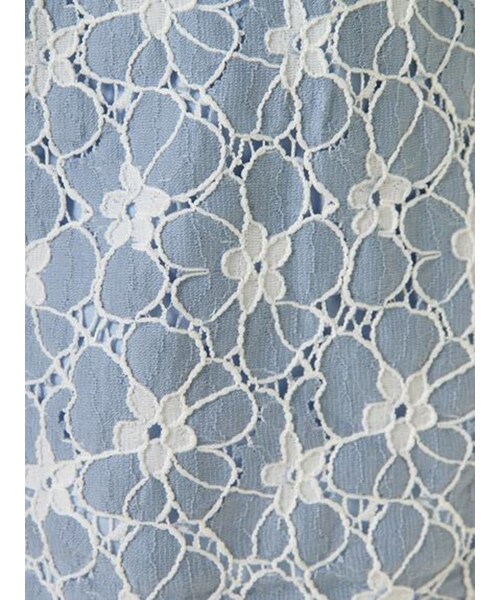 dazzlin（ダズリン）の「フラワーレースハイウエストSPT（パンツ・レディース・オフホワイト/ブラック/ブルー・S/M）」の8枚目の写真