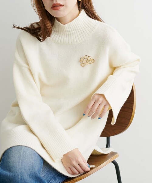 chi　Ｃニット エクリュ natural couture（ナチュラルクチュール）の「ゆるモチハイネック