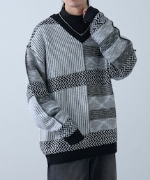 COLONY 2139（コロニートゥーワンスリーナイン）の「クレイジーパターンニット（ニット/セーター・メンズ）」